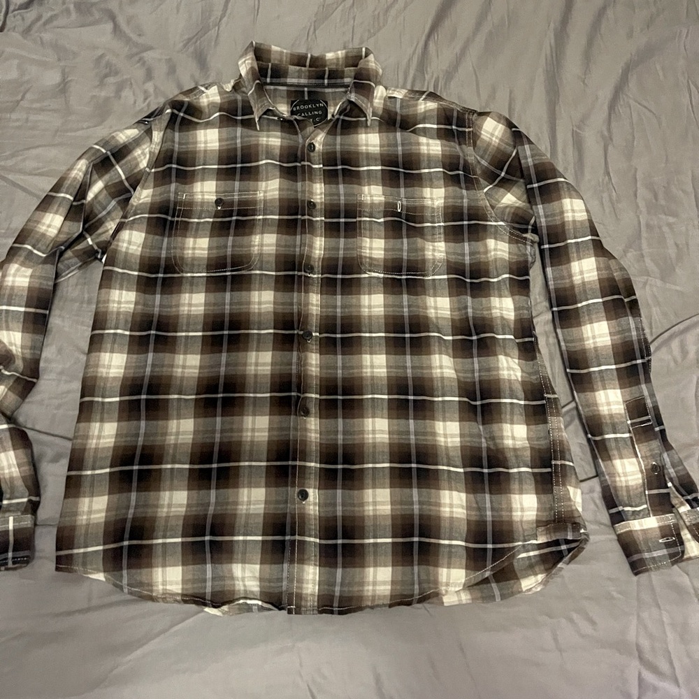 Brooklyn Calling large button casual shirt